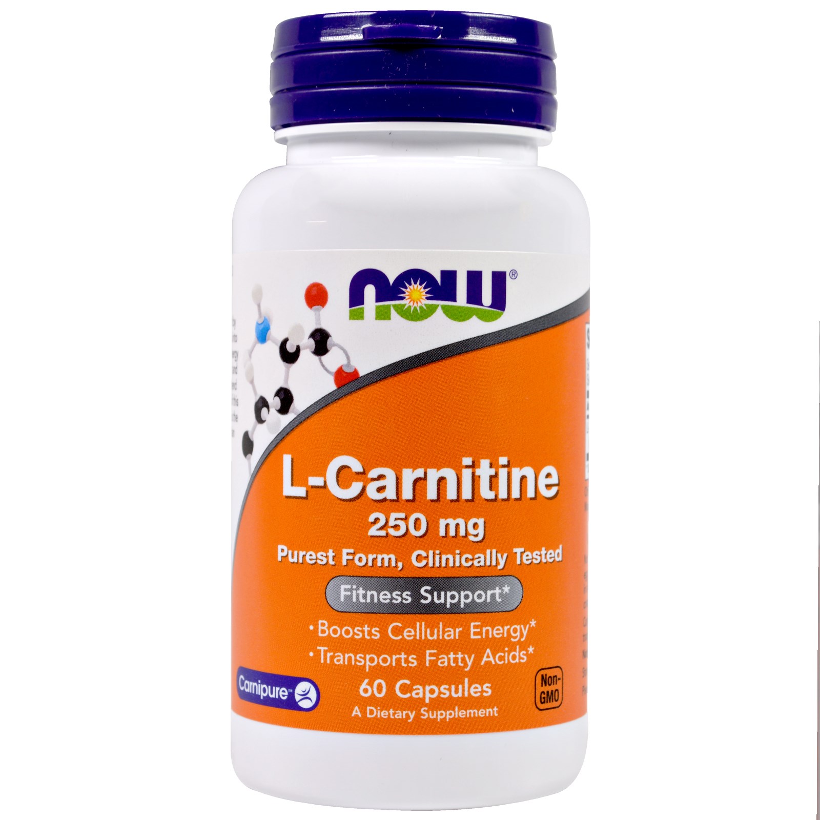 Comprar Now Foods, L-Carnitina, 250 mg, 60 Cápsulas