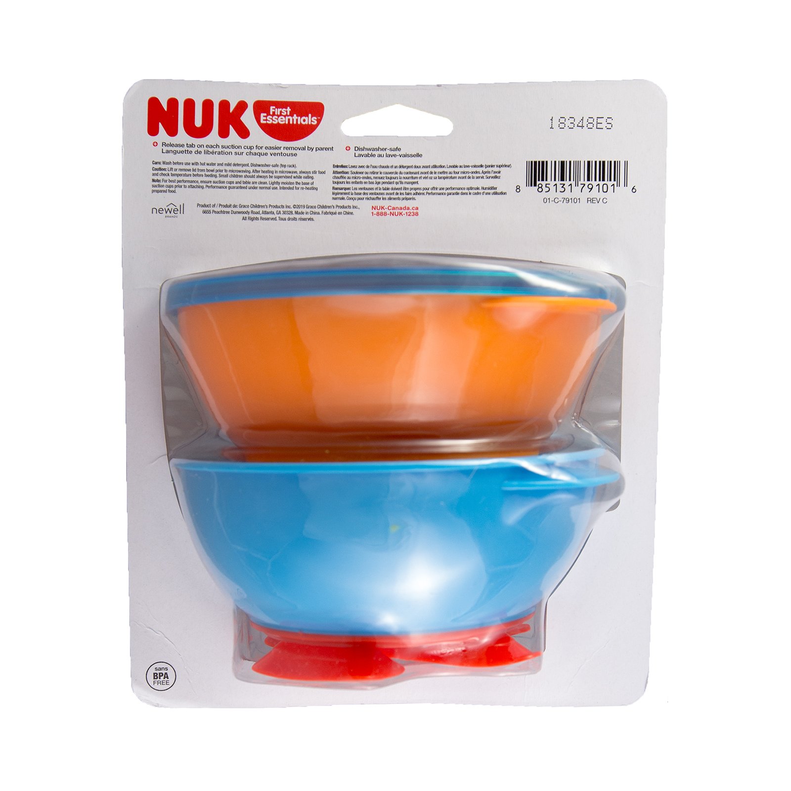 Comprar NUK, Gerber Graduates, Tigelas de Sucção Tripla, 2 Tigelas e 1 Tampa - Imagem 2