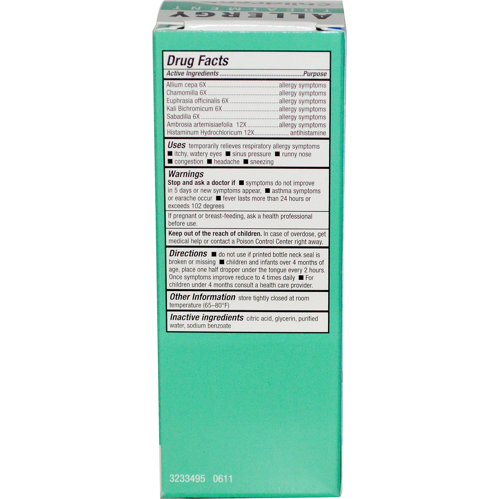 Comprar NatraBio, BioAllers, Alergia Infantil, Tratamento de Alergia, 30 ml (1 fl oz) - Imagem 2