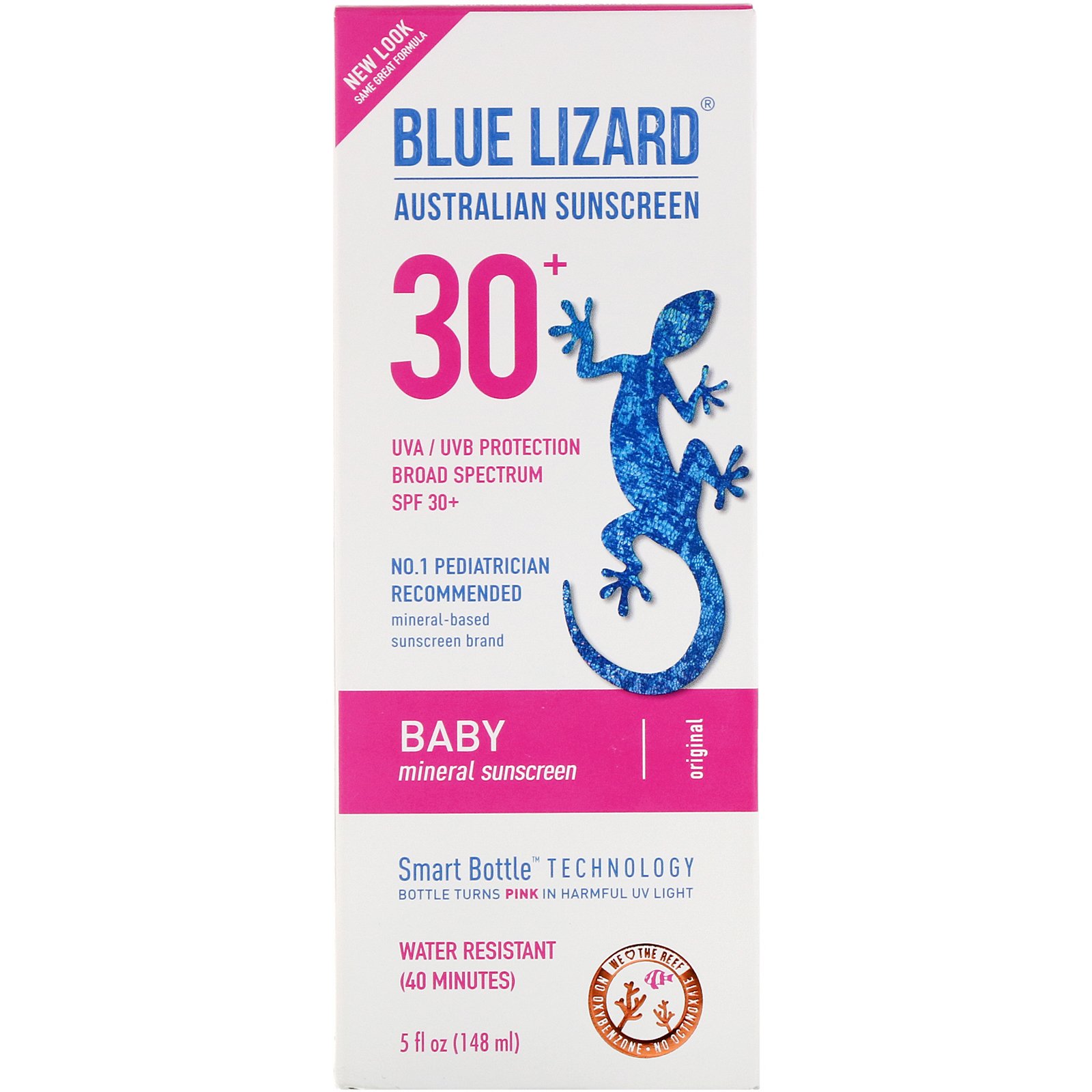 Comprar Blue Lizard Australian Sunscreen, Baby, Mineral Sunscreen, SPF 30+, 5 fl oz (148 ml)