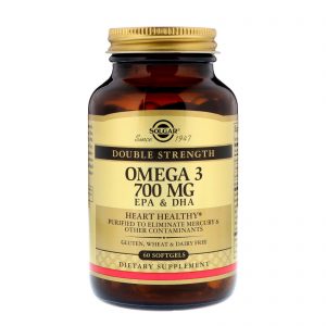 Comprar Solgar, Ômega 3, EPA e DHA, Força Dupla, 700 mg, 60 Softgels