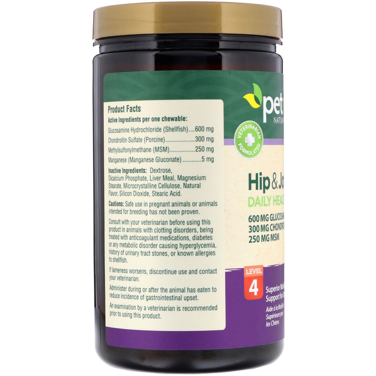 Comprar petnc NATURAL CARE, Saúde dos Quadris e Articulações, Nível 4, Sabor de Fígado, 150 Comprimidos Mastigáveis - Imagem 2