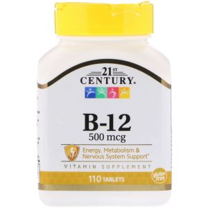 Comprar 21st Century, B-12, 500 mcg, 110 Comprimidos