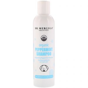 Comprar Dr. Mercola, Pets Saudáveis, Shampoo de Hortelã Orgânica, Para Cães, 237 ml
