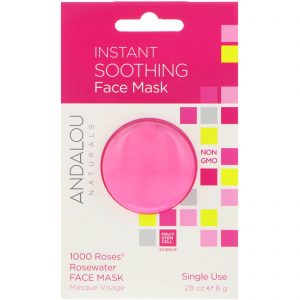 Comprar Andalou Naturals, 1000 Roses Máscara Facial de Água de Rosas Instantaneamente Calmante,, 0.28 oz (8 g)