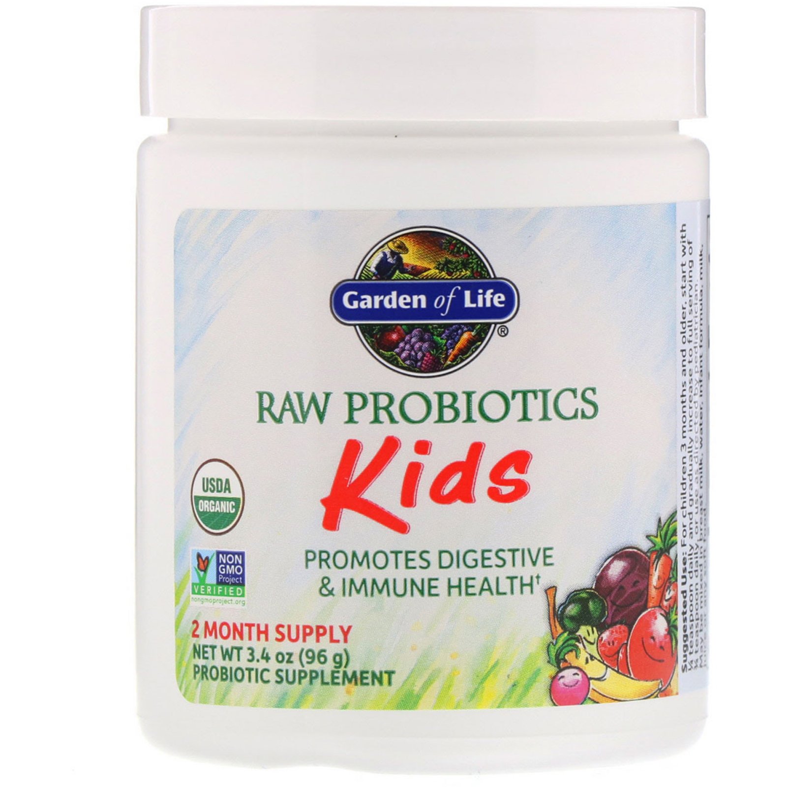 Comprar Garden of Life, RAW Probiotics, Crianças, 96 g (3,4 oz) - Imagem 3