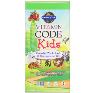 Comprar Garden of Life, Vitamin Code, Kids, Multivitamínico Mastigável de Alimentos Integrais para Crianças, Cherry Berry, 30 Ursos Mastigáveis
