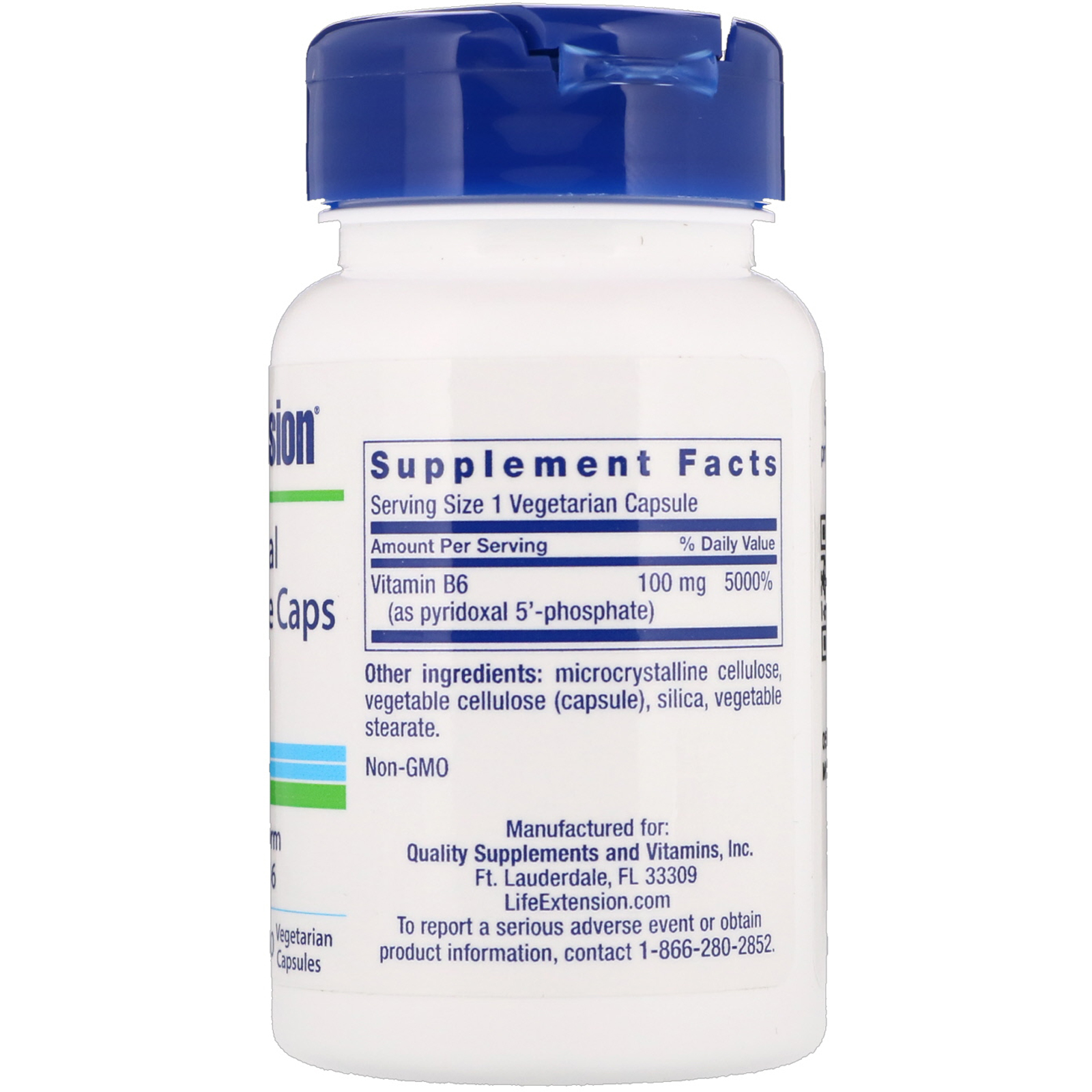 Comprar Life Extension, Pyridoxal 5'-Phosphate Caps, 100 mg, 60 Cápsulas Vegetais - Imagem 2