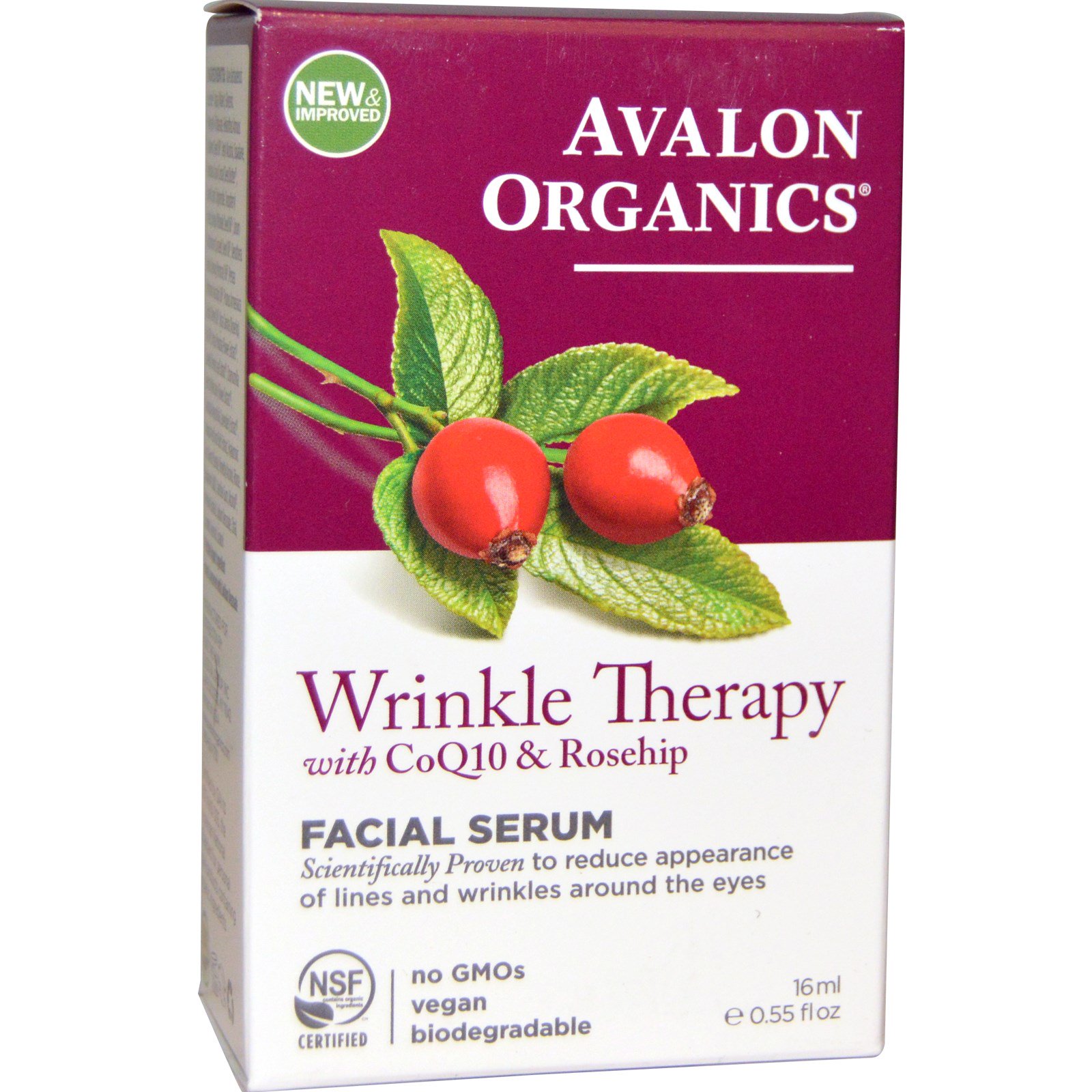 Comprar Avalon Organics, Terapia para Rugas de CoQ10 e Roseira, 0,55 fl oz (16 ml)