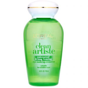 Comprar L'Oreal, Clean Artiste, Removedor de maquiagem dos olhos à prova d’água e de longa duração, Para olhos sensíveis, 118 ml