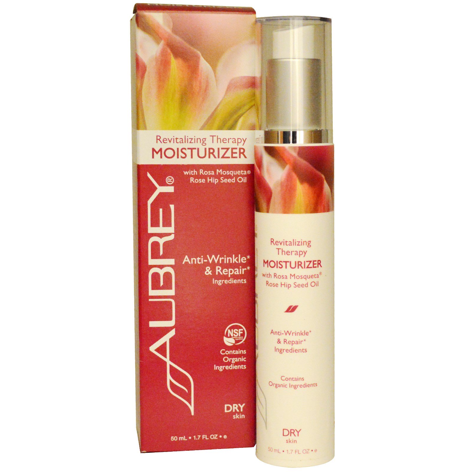 Comprar Aubrey Organics, Hidratação Terapêutica Revitalizadora, Pele Seca, 1,7 fl oz (50 ml)