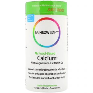 Comprar Rainbow Light, Cálcio à Base de Alimentos com Magnésio e Vitamina D3, 90 Comprimidos