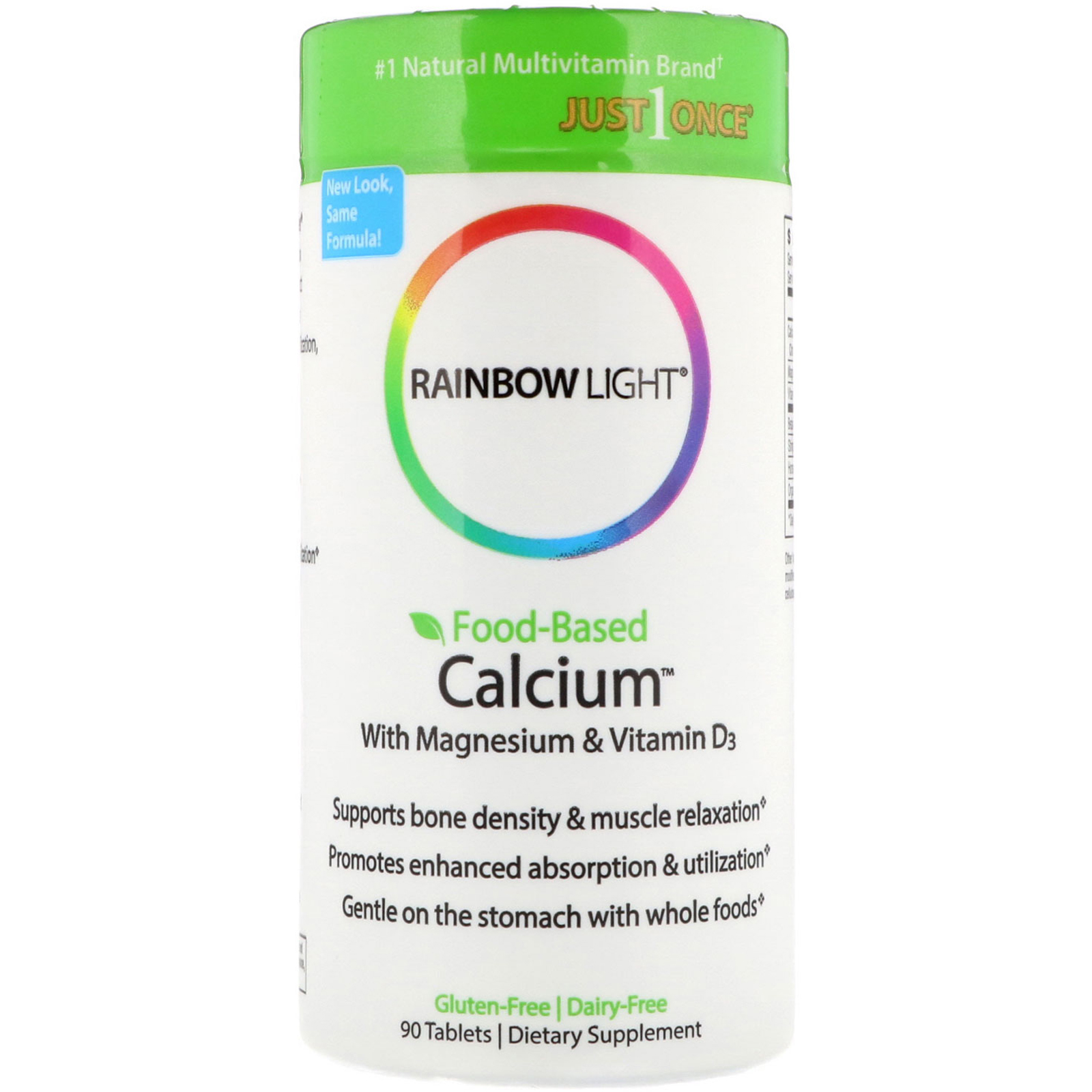 Comprar Rainbow Light, Cálcio à Base de Alimentos com Magnésio e Vitamina D3, 90 Comprimidos