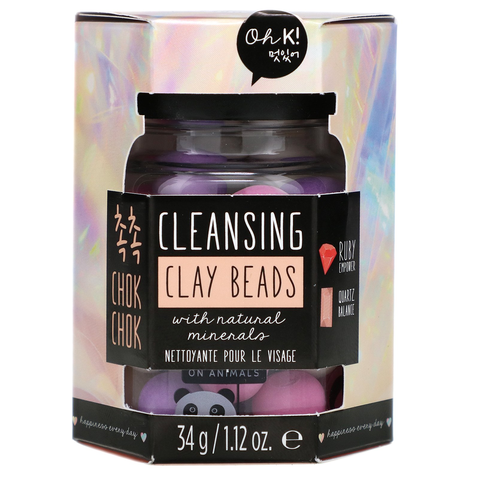 Comprar Oh K!, Chok Chok, Cleansing Clay Beads, 1.12 oz (34 g) - Imagem 2