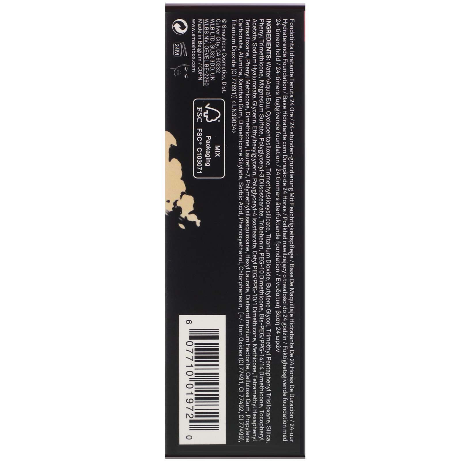 Comprar Smashbox, Studio Skin 24 Hour Wear Hydrating Foundation, 2.2 Light Medium With Warm Peach Undertone, 1 fl oz (30 ml) - Imagem 3