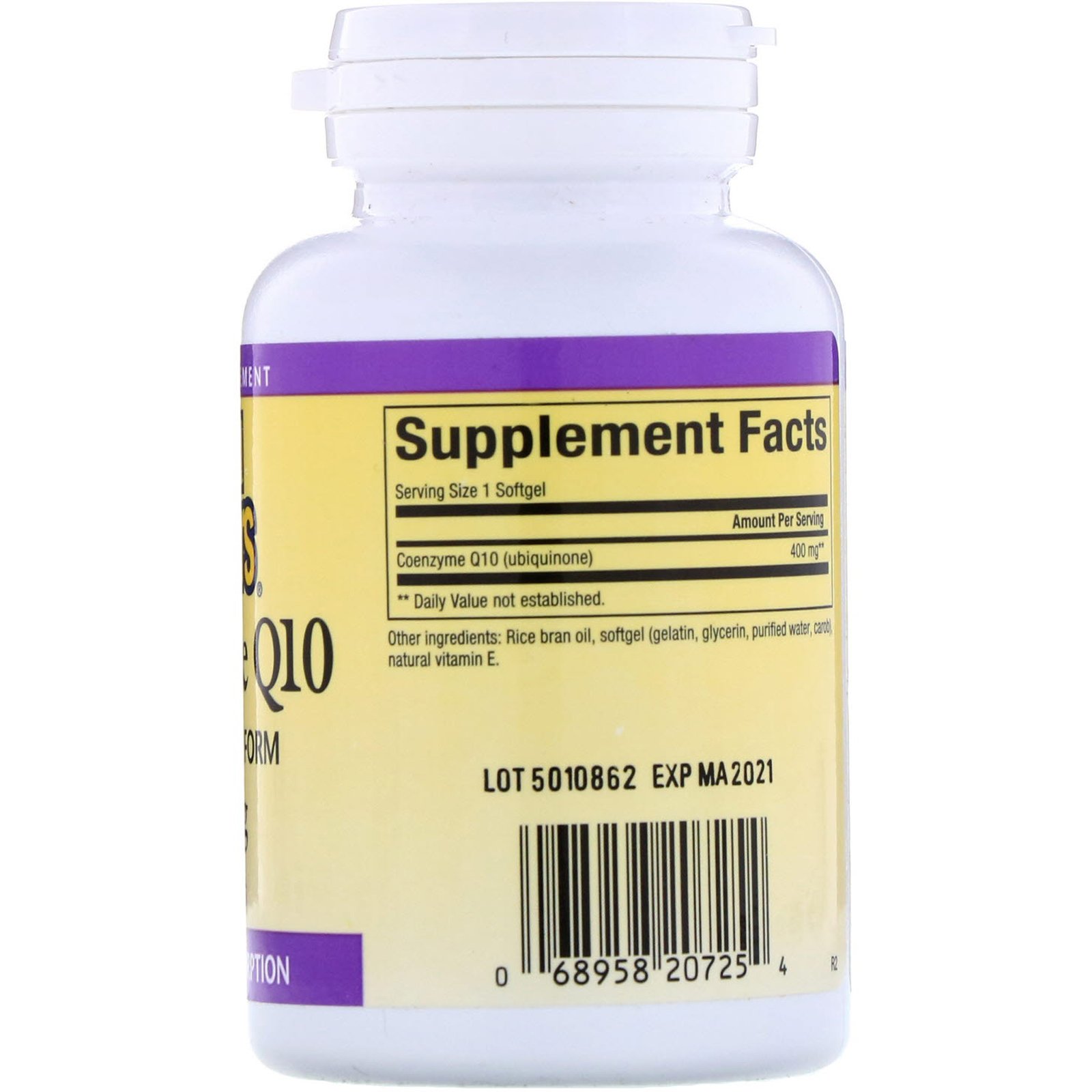 Comprar Natural Factors, Coenzima Q10, 400 mg, 60 Cápsulas Softgel - Imagem 2