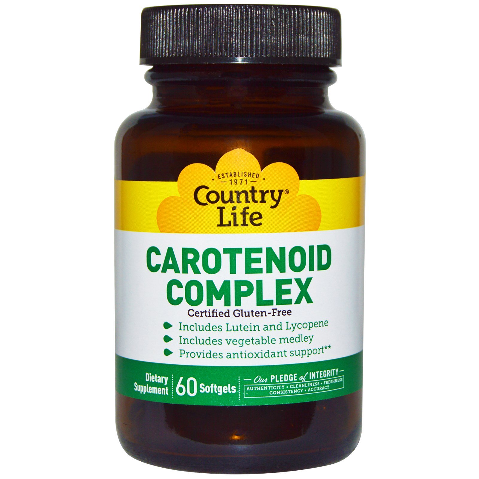 Comprar Country Life, Complexo Carotenoide, 60 cápsulas softgel