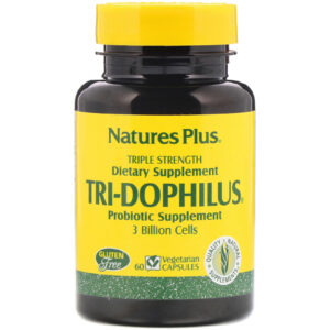 Comprar Nature's Plus, Tri-Dophilus, Probiotic Supplement, Triple Strength, 3 Billion, 60 Vegetarian Capsules