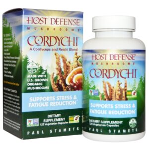 Comprar Fungi Perfecti, Cordychii, Supports Stress & Fatigue Reduction, 120 Vegetarian Capsules