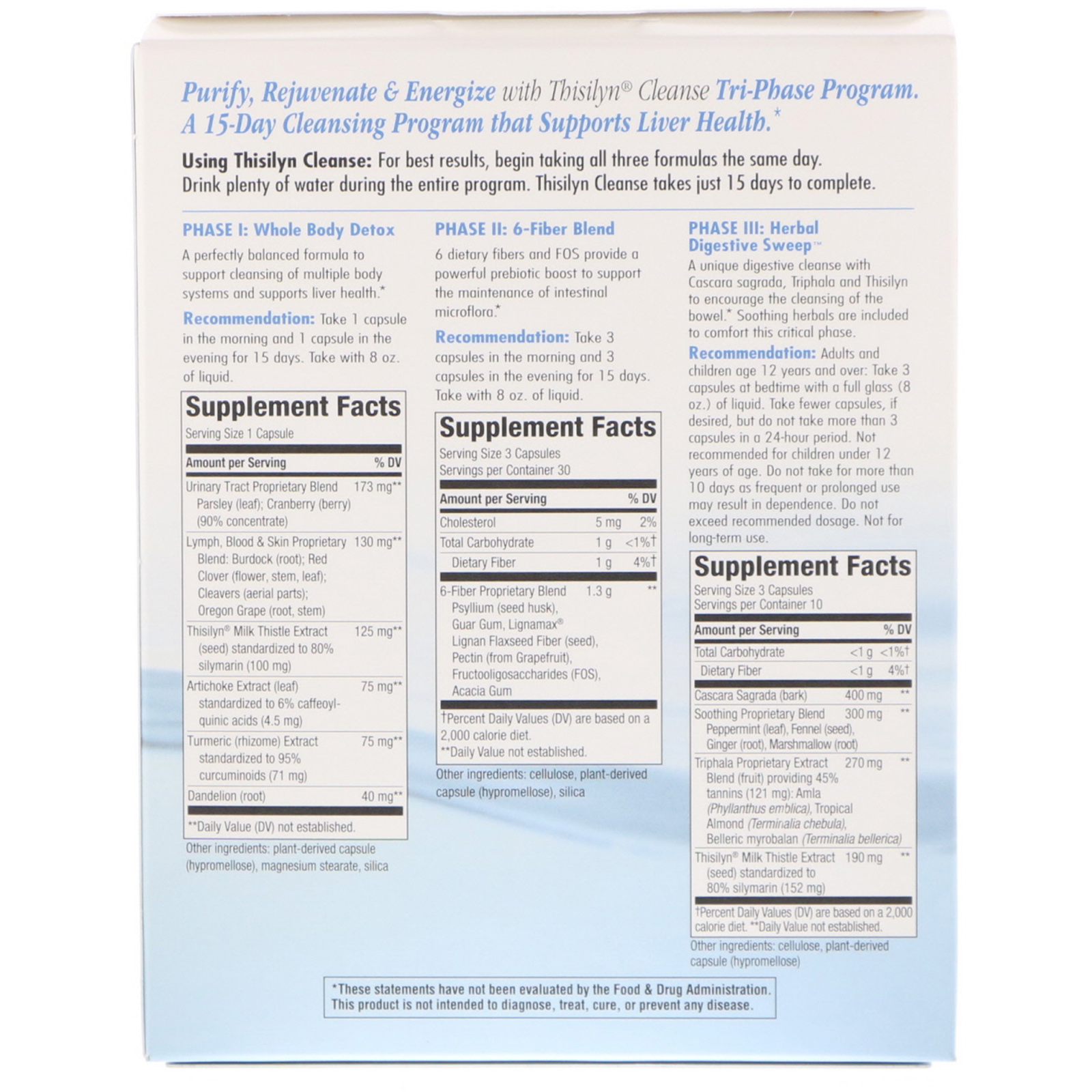 Comprar Nature's Way, Tisilina Limpeza, com Varredura Digestiva Herbal, Programa de 15 dias - Imagem 2