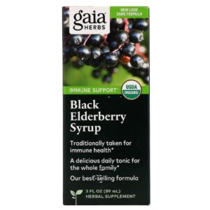 Comprar Gaia Herbs, Xarope de Amora Preta, 89 ml