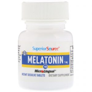 Comprar Superior Source, Melatonina, 1 mg, 100 comprimidos MicroLingual instantâneos dissolvível