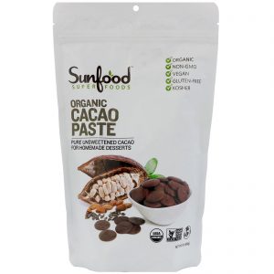 Comprar Sunfood, Pasta de Cacau Orgânico, 454 g (1 lb)