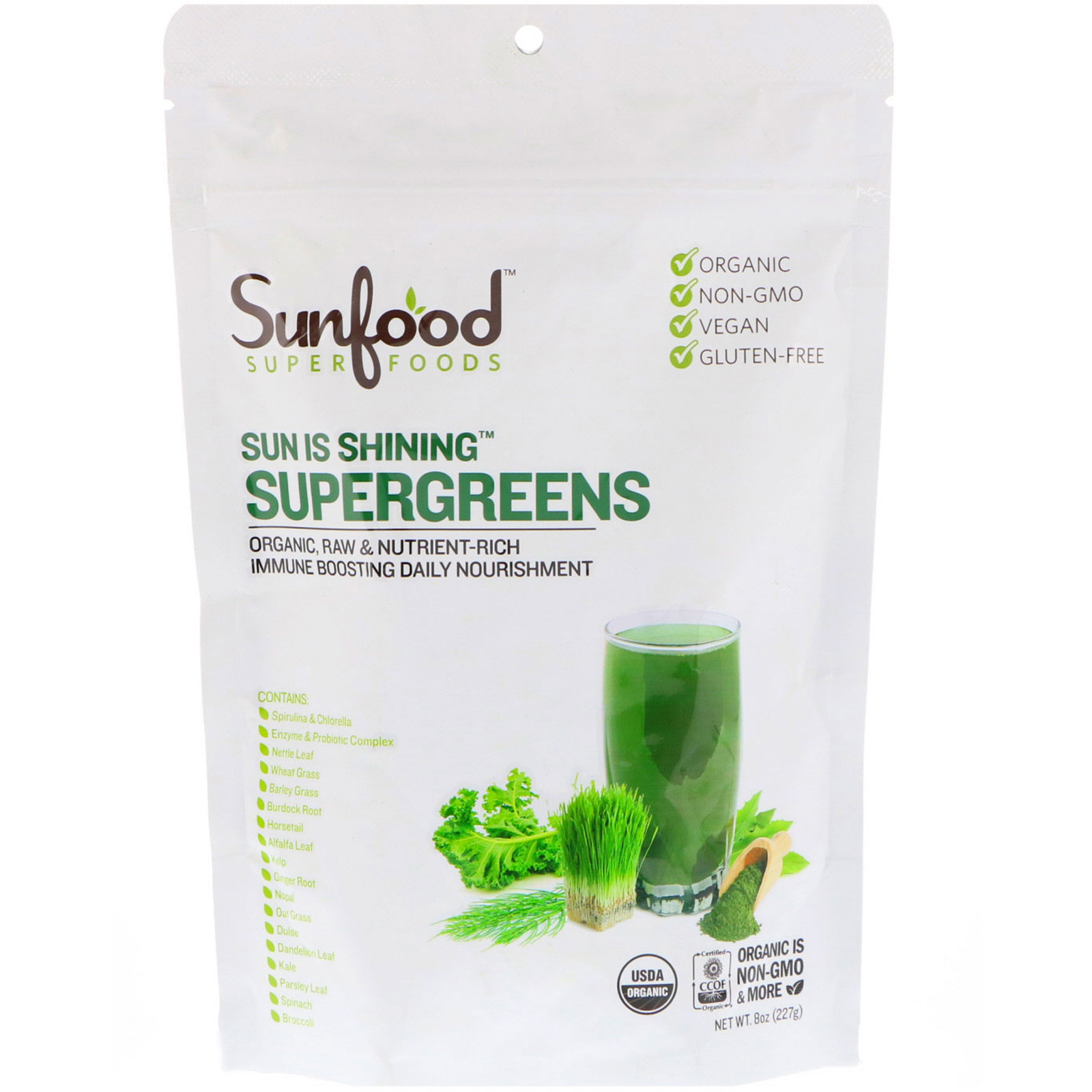 Comprar Sunfood, Supervegetais Sun Is Shining, 227 g (8 oz)