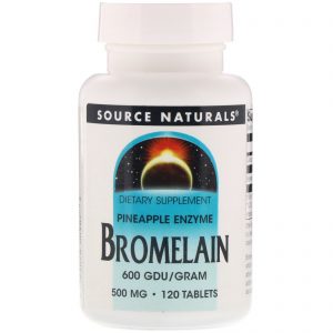Comprar Source Naturals, Bromelain 600 GDU/g, 500 mg, 120 Tablets