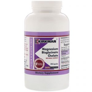 Comprar Kirkman Labs, Quelato de Bisglicinato de Magnésio, Série Bio-Max, 250 Cápsulas