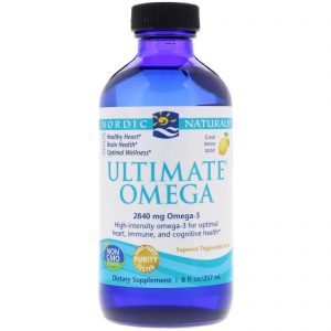 Comprar Nordic Naturals, Ultimate Omega, Limão, 2.840 mg, 237 ml (8 fl oz)
