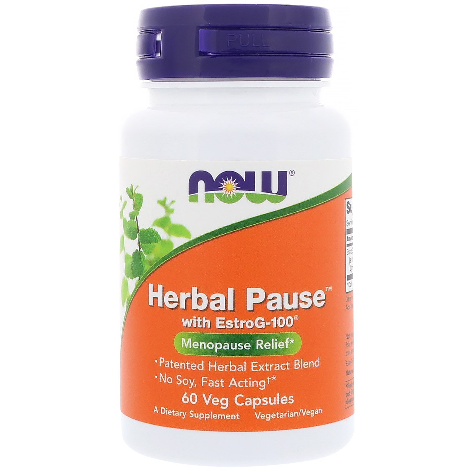 Comprar Now Foods, Herbal Pause With EstroG-100, 60 Cápsulas Vegetais