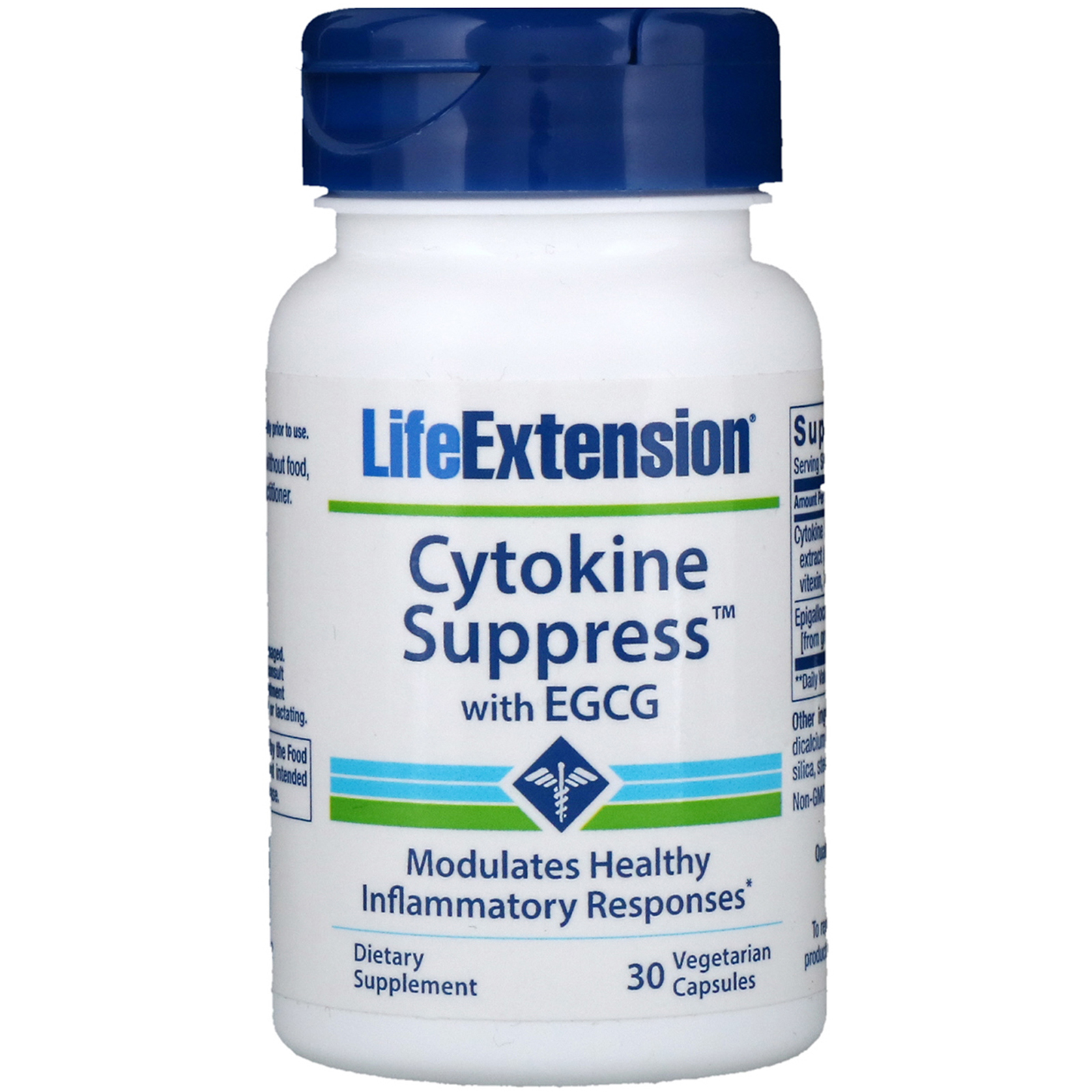 Comprar Life Extension, Cytokine Suppress with EGCG, 30 Vegetarian Capsules