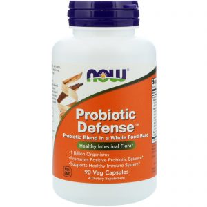 Comprar Now Foods, Probiotic Defense, 90 Cápsulas Vegetais