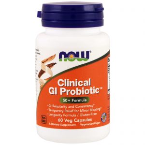 Comprar Now Foods, Clinical GI Probiotic, 60 Cápsulas Vegetais