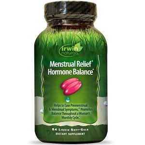 Comprar Irwin Naturals, Equilíbrio Hormonal Alívio Menstrual, 84 cápsulas gelatinosas líquidas
