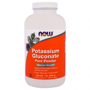 Comprar Now Foods, Gluconato puro de potássio em pó, 1 lb (454 g)