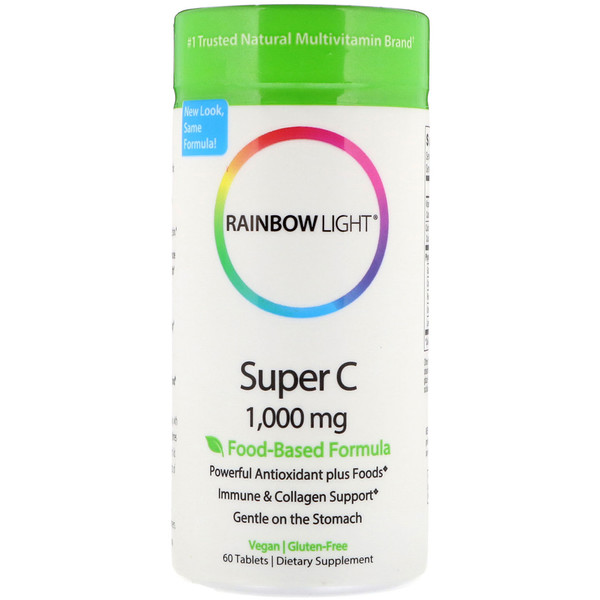 Comprar Rainbow Light, Super C, 1.000 mg, 60 Comprimidos