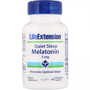 Comprar Life Extension, Quiet Sleep, Melatonin, 5 mg, 60 Vegetarian Capsules