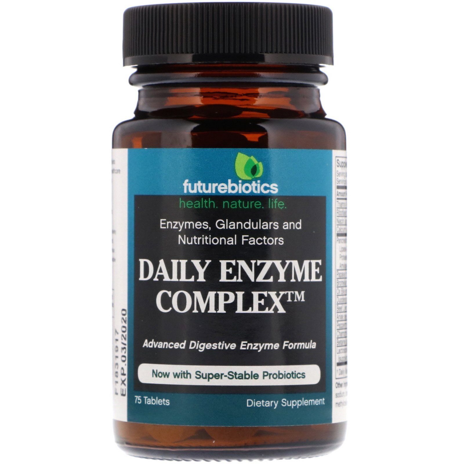 Comprar FutureBiotics, Complexo Enzimático Diário, 75 Comprimidos