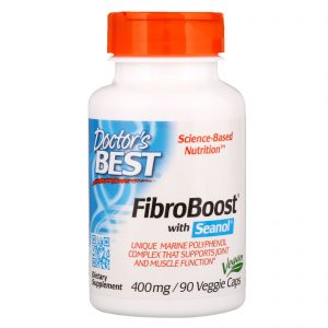 Comprar Doctor's Best, FibroBoost com Seanol, 400 mg, 90 Cápsulas Vegetarianas