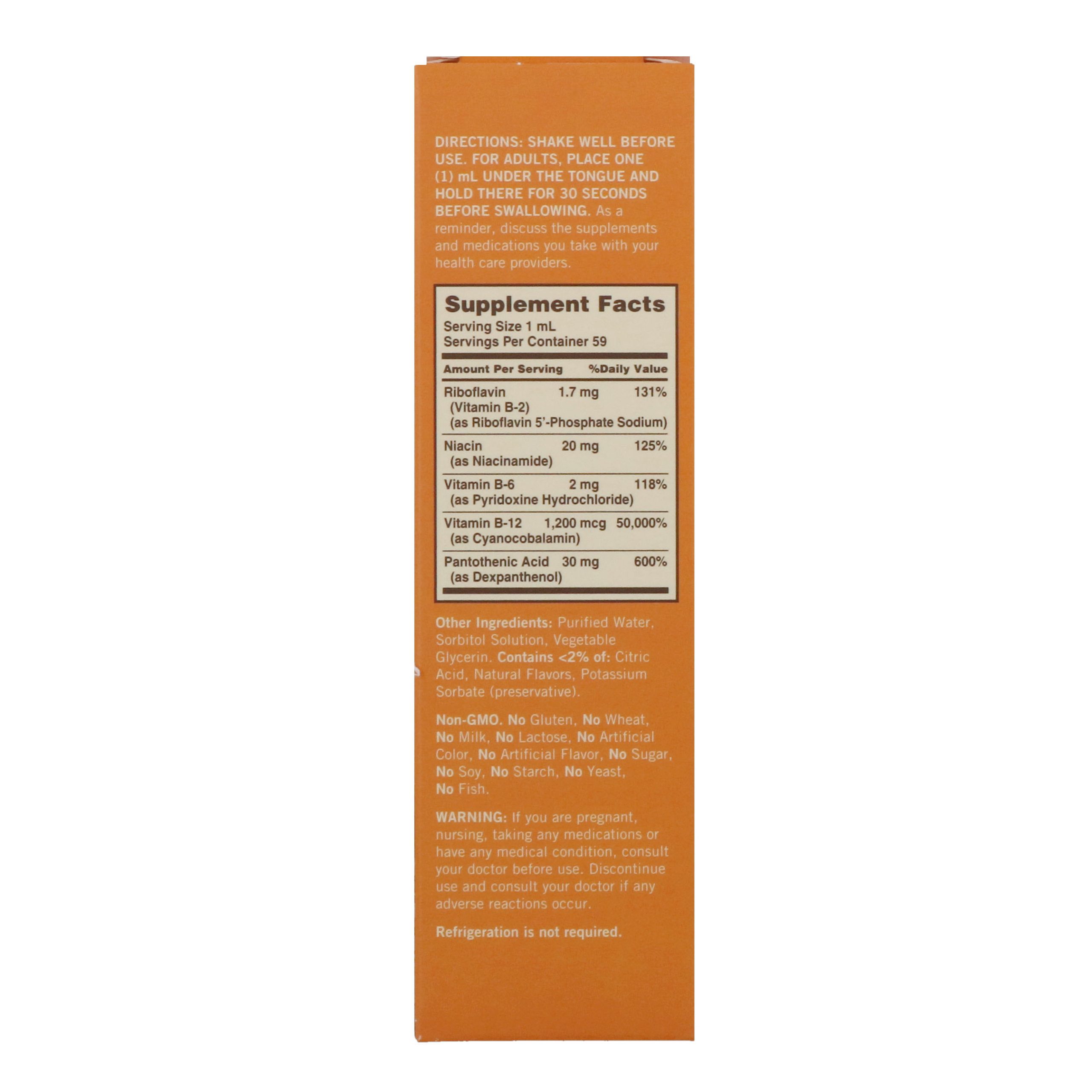 Comprar Sundown Naturals, Complexo B Líquido Sublingual com B-12, 2 fl oz (59 ml) - Imagem 2