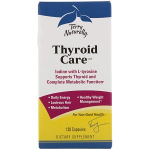 Comprar EuroPharma, Terry Naturally, Cuidados da Tireoide, 120 Cápsulas