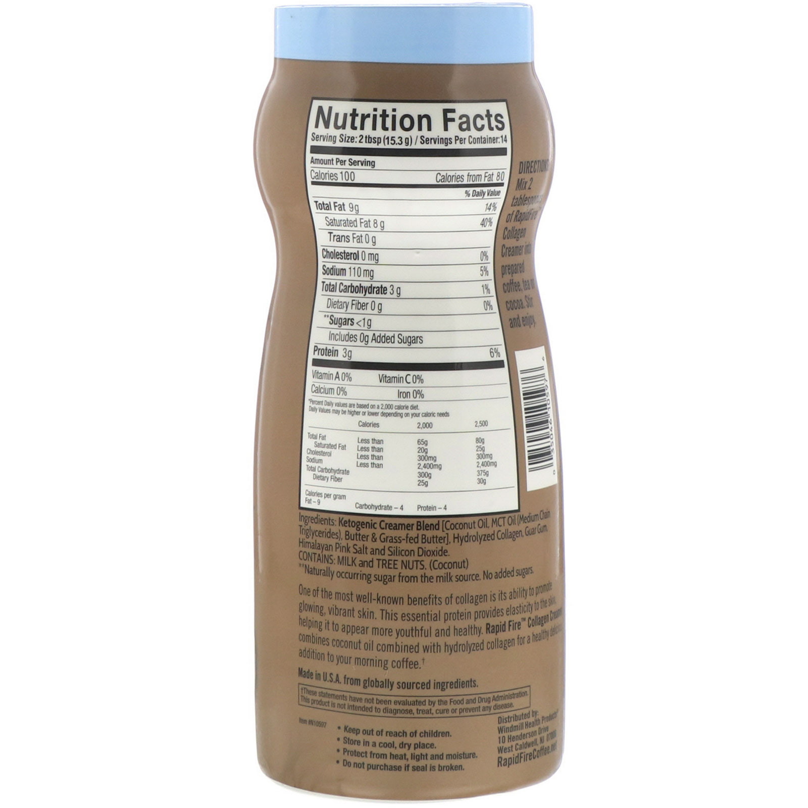 Comprar RAPIDFIRE, Creme de Colágeno, Sabor Natural, 214,2 g (7,6 oz) - Imagem 2