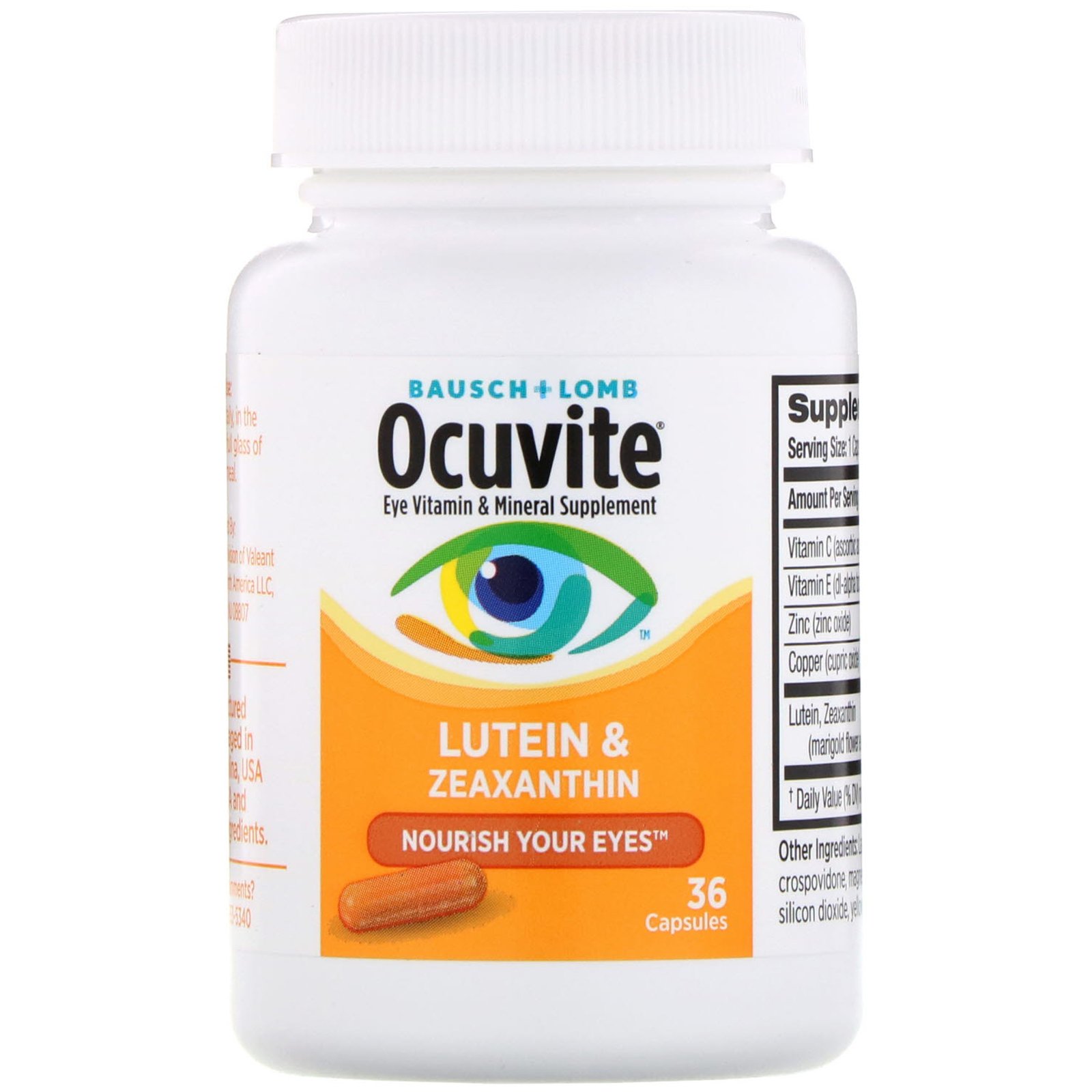 Comprar Bausch & Lomb, Ocuvite, Lutein & Zeaxanthin, 36 Capsules - Imagem 3