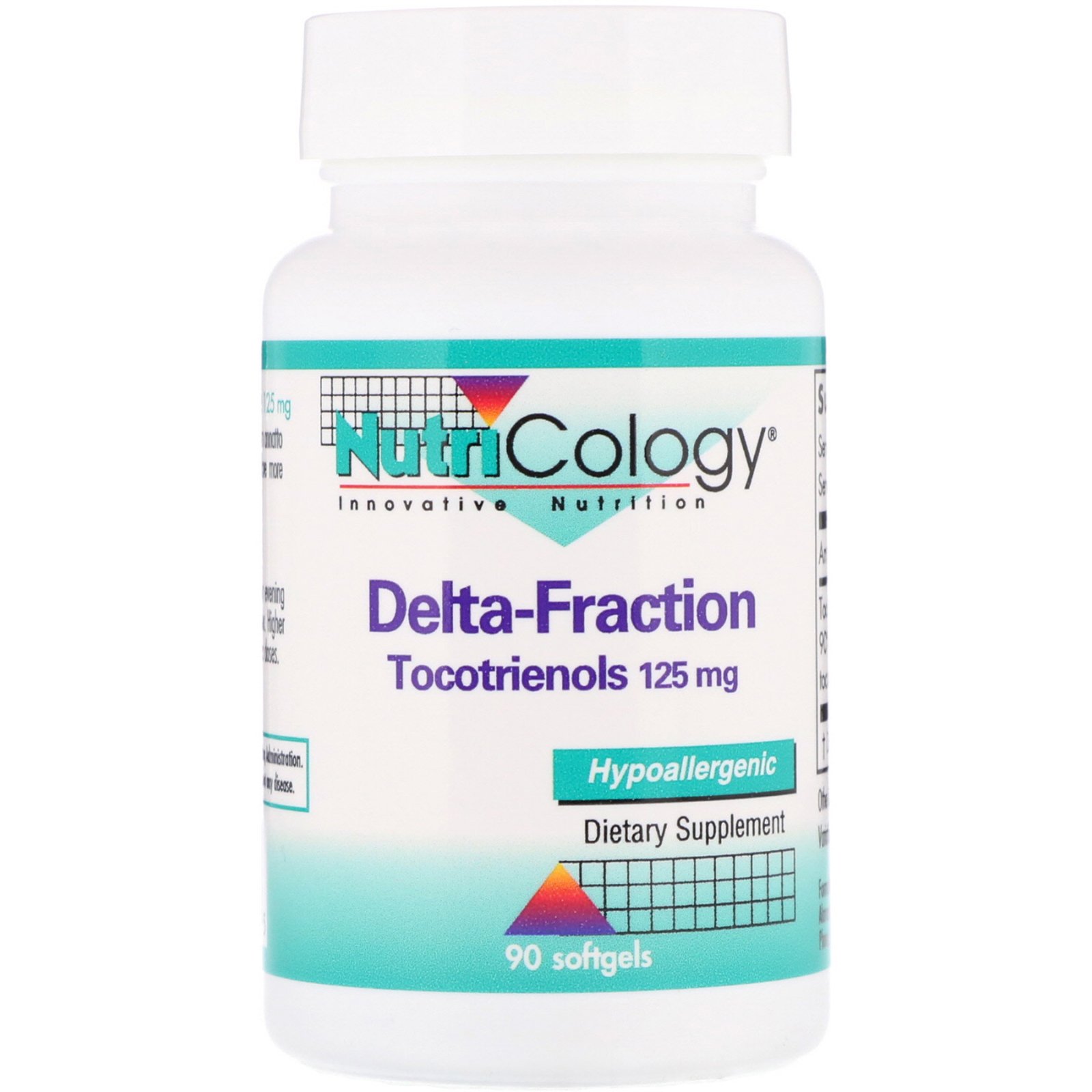 Comprar Nutricology, Tocotrienols Delta-Fracionado, 125 mg, 90 cápsulas gelatinosas