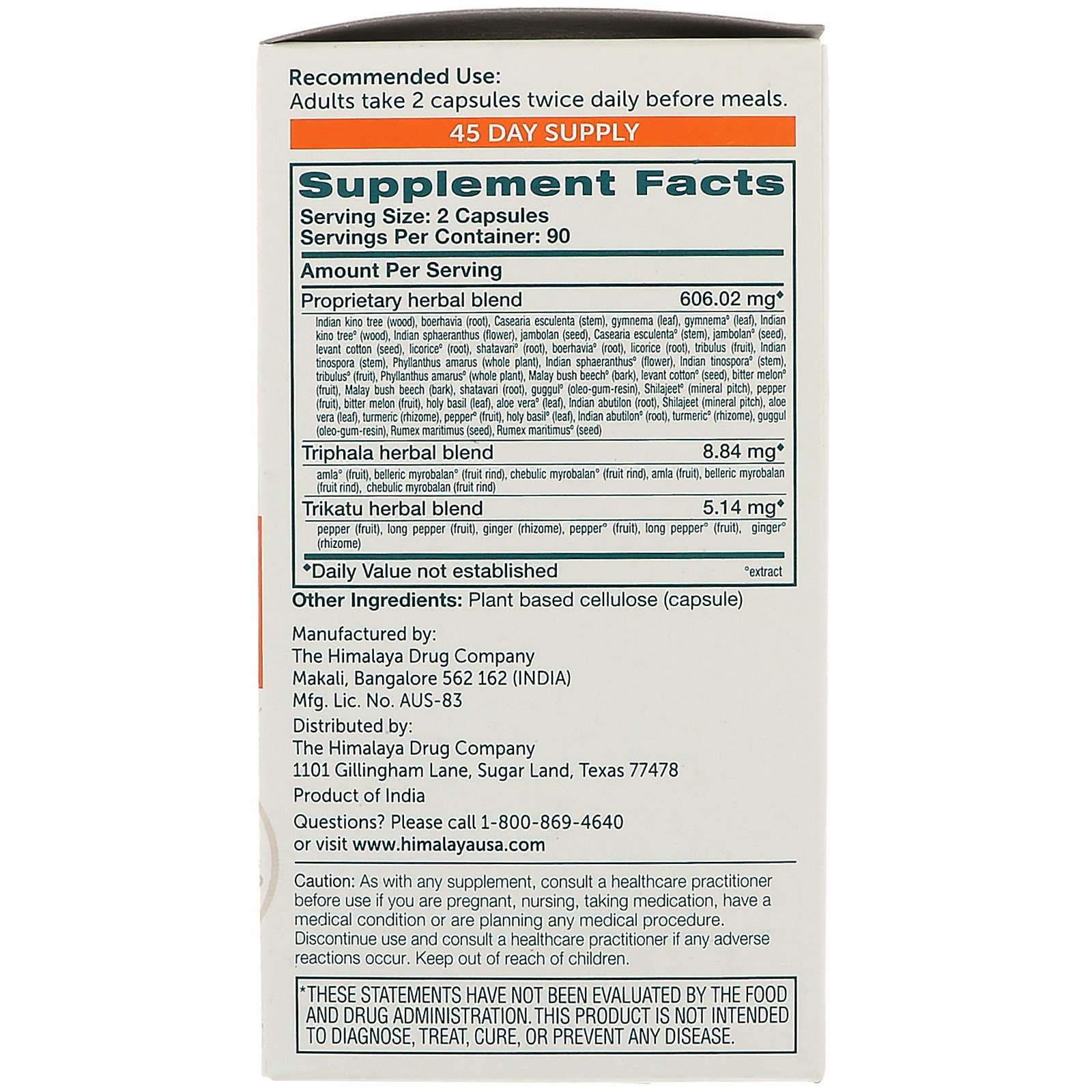 Comprar Himalaya, GlucoCare, 180 Comprimidos Vegetarianos - Imagem 2