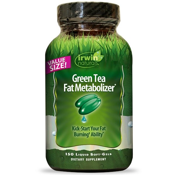 Comprar Irwin Naturals, Metabolizador de Gorduras com Chá Verde, 150 cápsulas de gel líquido