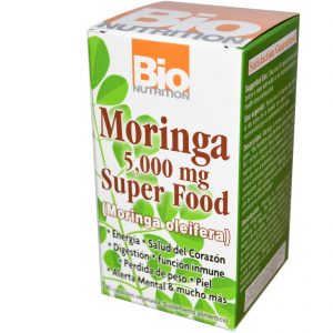 Comprar Bio Nutrition, Moringa Super Food, 5,000 mg, 60 Vegetable Capsules
