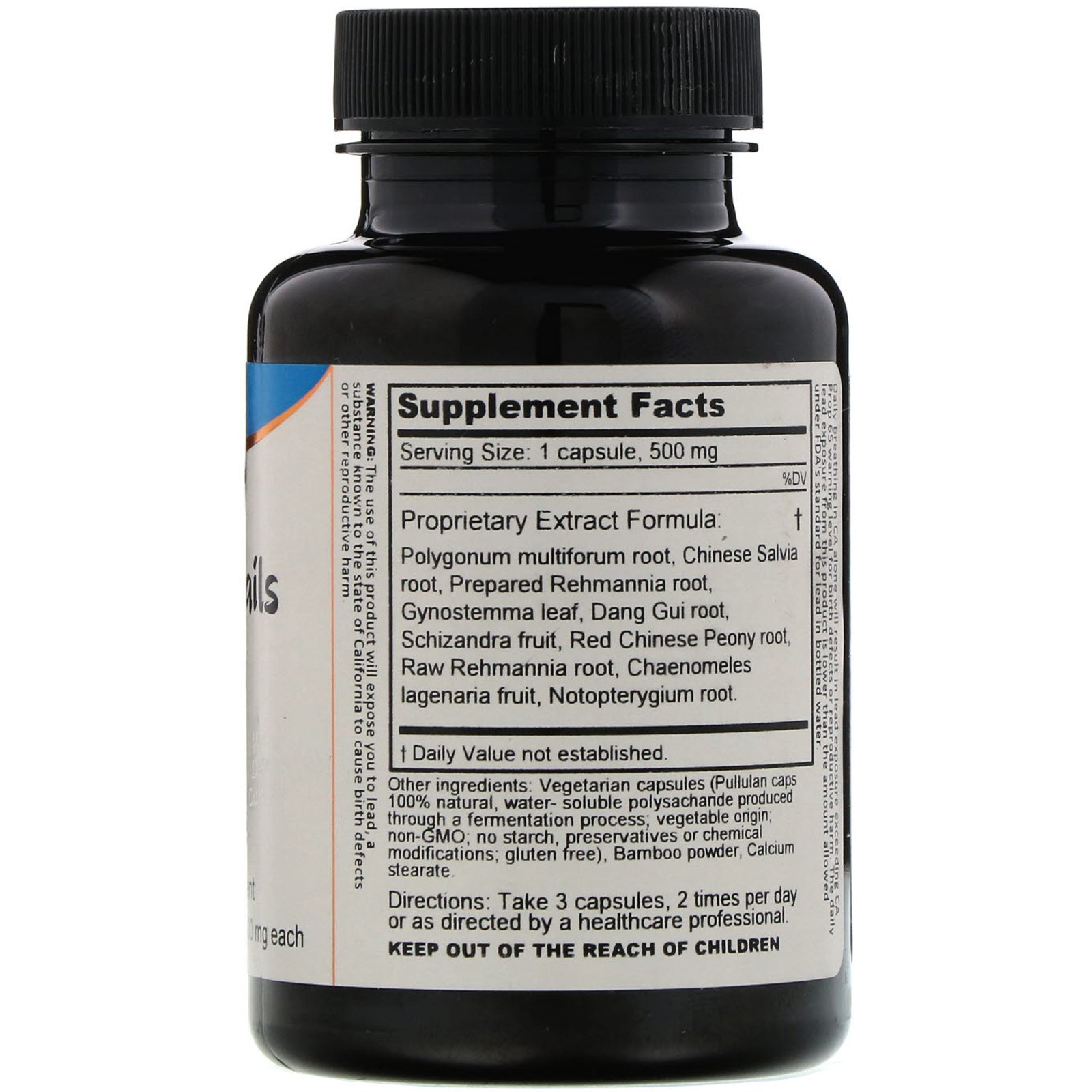 Comprar Dragon Herbs, Hair & Nails, 500 mg, 100 Vegetarian Capsules - Imagem 2